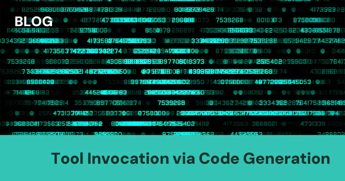 Tool Invocation via Code Generation—and Beyond